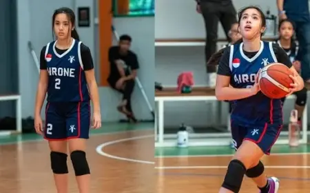 Aksi Menawan Mikhayla Anak Nia Ramadhani Tanding Basket, Paras Cantiknya Bikin Salfok