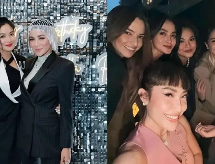 Dari Nia Ramadhani - Nagita Slavina, Begini Gaya Geng Cendol di Perayaan Ultah Olla Ramlan