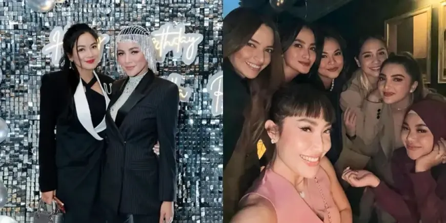 Dari Nia Ramadhani - Nagita Slavina, Begini Gaya Geng Cendol di Perayaan Ultah Olla Ramlan